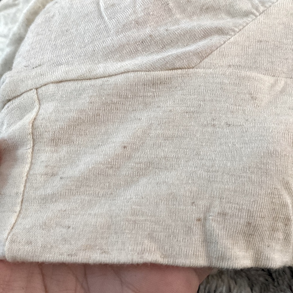 NWOT the PODOLLS Beige Space Dyed Front Seamed Draped Blouse🤍🤍🤍 - Picture 8 of 10